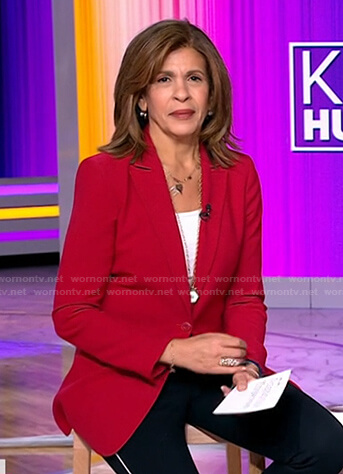 Hoda’s red blazer on Today