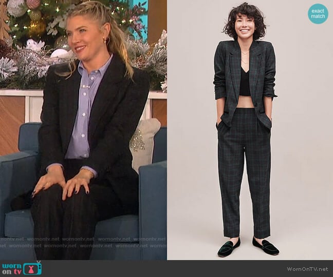 J. Crew Willa Blazer worn by Amanda Kloots on The Talk