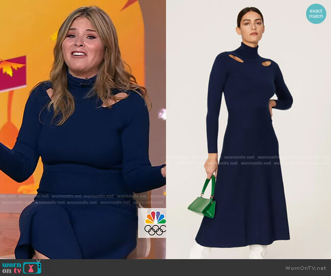 Jason Wu Cutout Knit Dress worn by Jenna Bush Hager on Today