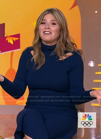 Jenna’s blue cutout dress on Today