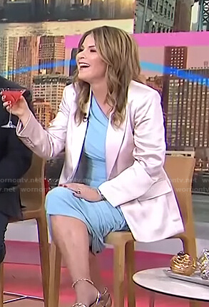 Jenna’s blue ruched dress on Today
