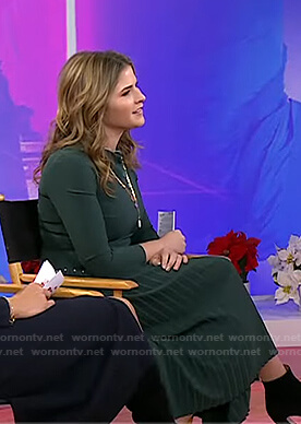 Jenna’s green pleated dress on Today