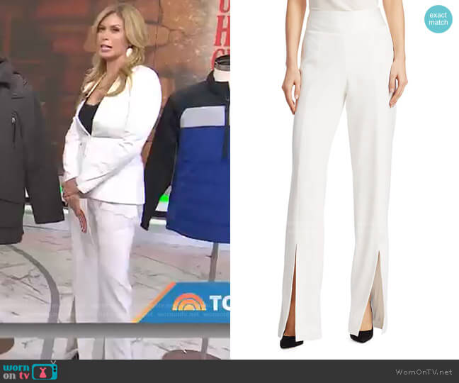 Jonathan Simkhai Slit-Cuff Pants worn by Jill Martin on Today