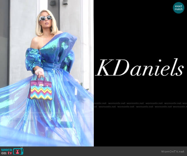 costume designer K Daniels Custom designed worn by Paris Hilton on Paris in Love
