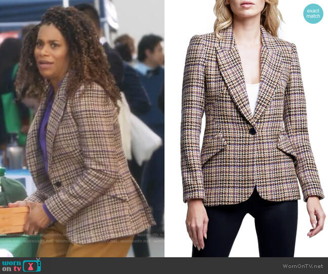 L'Agence Chamberlain Blazer worn by Maggie Pierce (Kelly McCreary) on Greys Anatomy