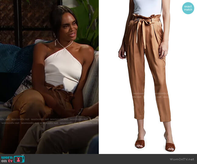 L'Agence Roxy Paperbag Cargo Pants worn by Michelle Young on The Bachelorette