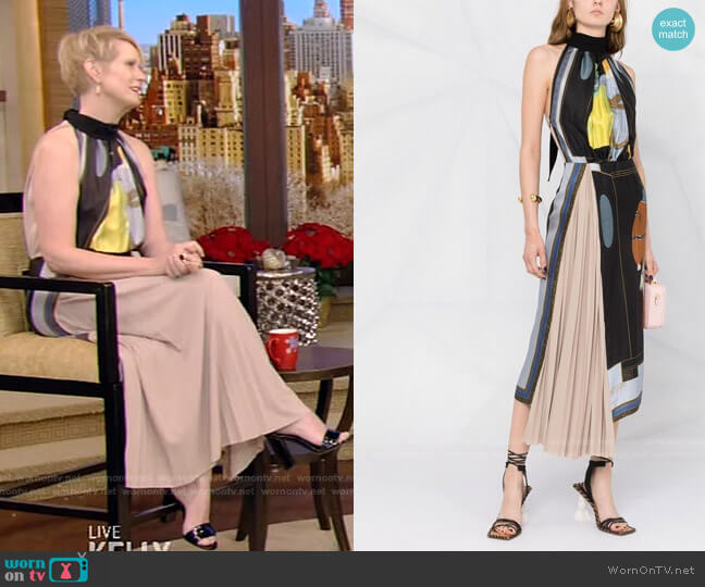 Lanvin The Choice-Print Silk Dress