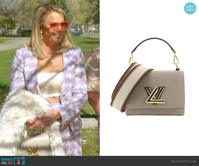 Louis Vuitton Twist NM Handbag Epi Leather in Neutral worn by Whitney Rose on The Real Housewives of Salt Lake City