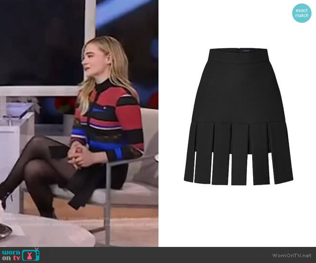 Louis Vuitton Wool-Silk Gladiator Skirt