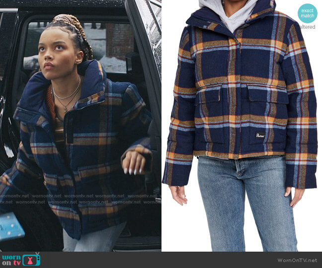 Penfield Wyeford Check Jacket worn by Zoya Lott (Whitney Peak) on Gossip Girl