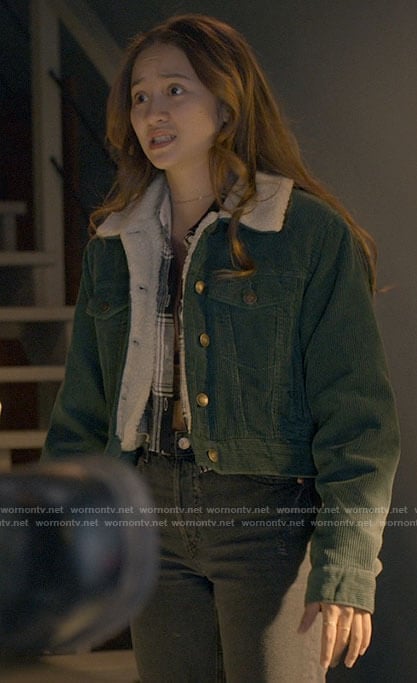 Max’s green corduroy jacket on Big Sky