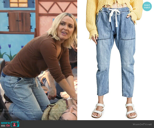 One Teaspoon Shabbies Drawstring Boyfriend Jeans worn by Jo Wilson (Camilla Luddington) on Greys Anatomy