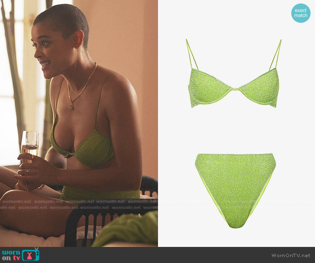 Oseree Lumiere Two-Piece Bikini worn by Julien Calloway (Jordan Alexander) on Gossip Girl