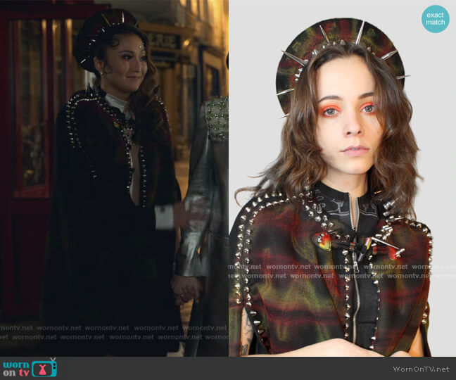 Patricia Field St. Marks Beret worn by Mindy Chen (Ashley Park) on Emily in Paris