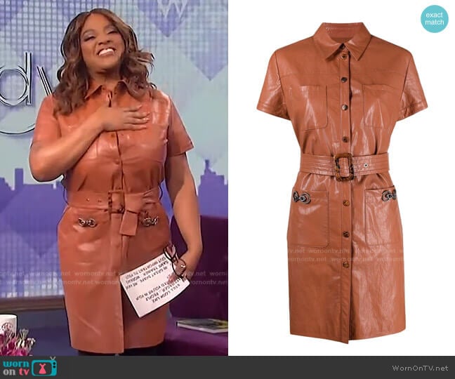 Pinko Belted Short-Sleeve Shirtdress