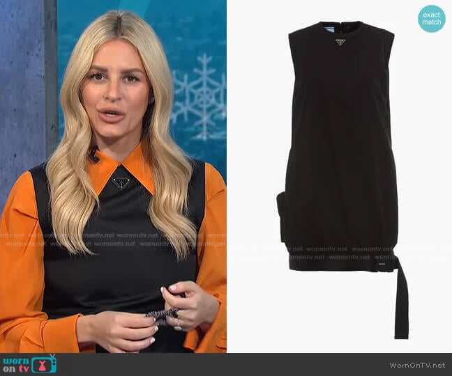 Prada Re-Nylon Gabardine Sleeveless Dress worn by Morgan Stewart on E! News