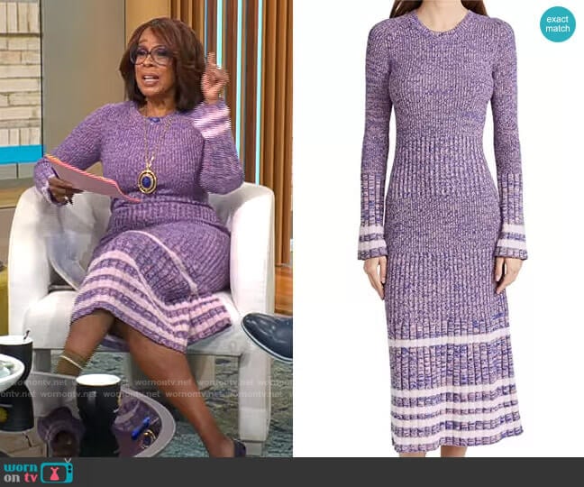 Rachel Comey Carrera Dress worn by Gayle King on CBS Mornings