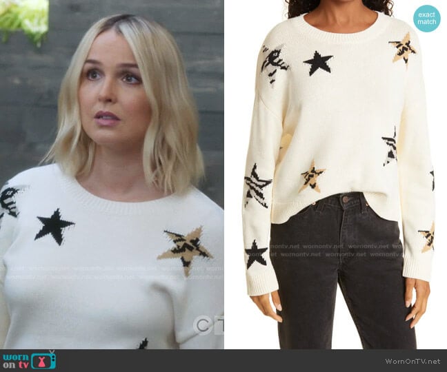Rails Perci Animal Star Sweater worn by Jo Wilson (Camilla Luddington) on Greys Anatomy