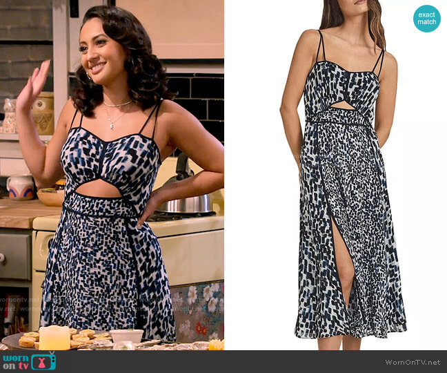Reiss Nerissa Dress worn by Valentina (Francia Raisa) on How I Met Your Father