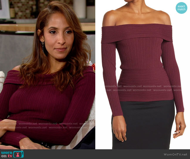 Reiss Tate Top worn by Lily Winters (Christel Khalil) on The Young and the Restless