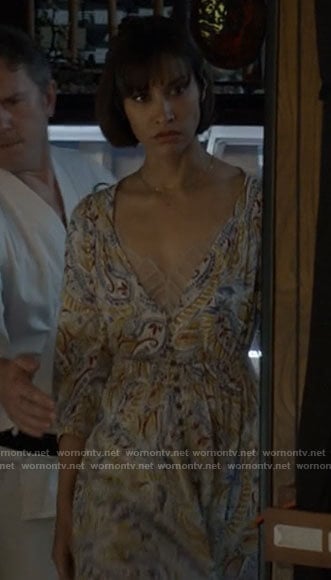 Ren’s paisley maxi dress on Big Sky
