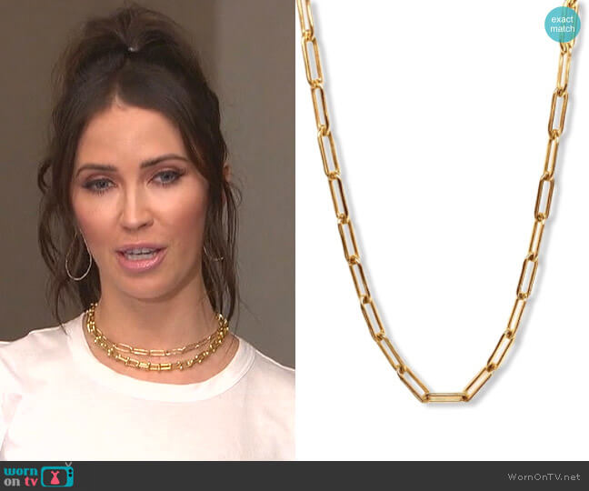 Robyn Rhodes No-Regrets Necklace worn by Kaitlyn Bristowe on The Bachelorette