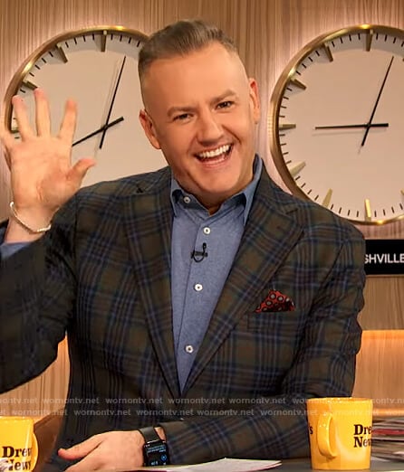 Ross Mathews’ plaid blazer on The Drew Barrymore Show