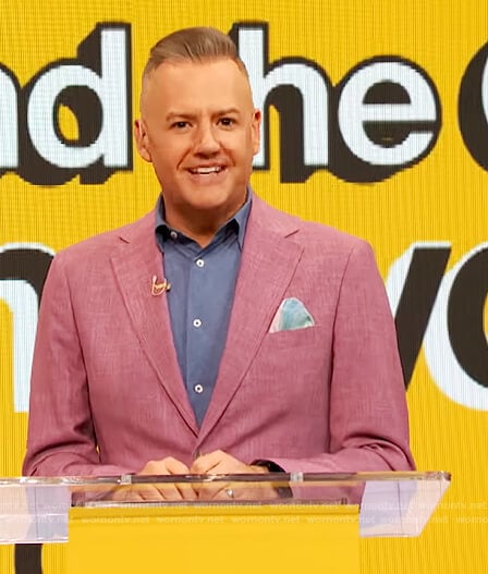 Ross’s pink blazer on The Drew Barrymore Show
