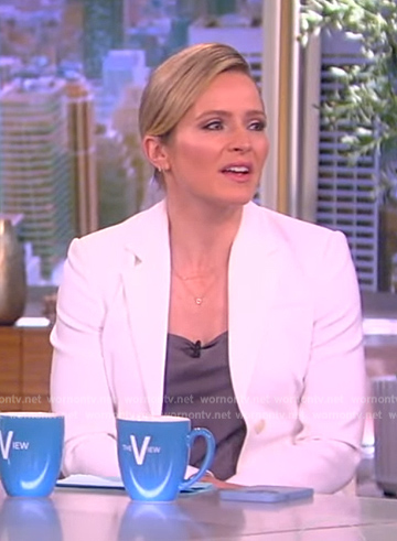 Sara’s white blazer on The View