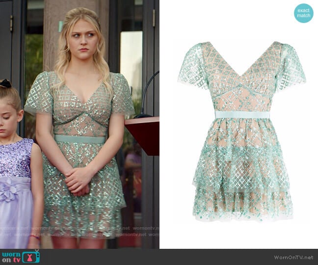 Self Portrait Sequin minidress worn by Lexy Cross (Alyvia Alyn  Lind) on Chucky