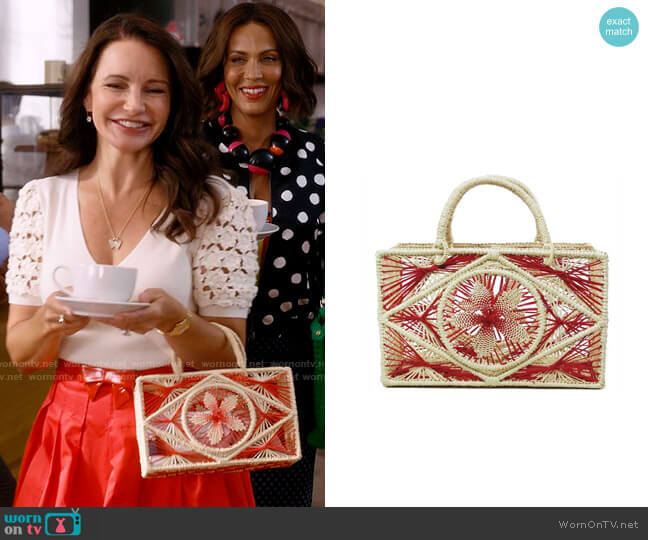 Sensi Studio Squared Canasta worn by Charlotte York (Kristin Davis) on And Just Like That