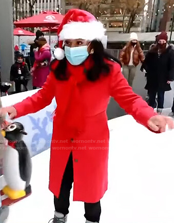 Sheinelle’s red coat on Today