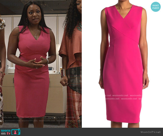 Ted Baker London V-Neck Sleeveless Dress worn by Jill (Naturi Naughton) on Queens