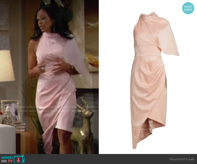 Theia Bria Dress worn by Amanda Sinclair (Mishael Morgan) on The Young and the Restless