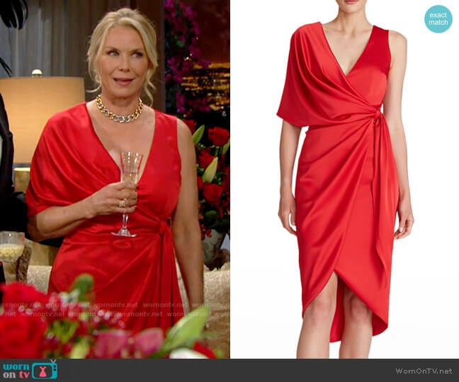 Theia Candace Dress worn by Brooke Logan (Katherine Kelly Lang) on The Bold and the Beautiful