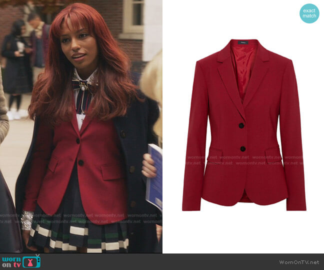Theory Carissa Blazer worn by Monet de Haan (Savannah Lee Smith) on Gossip Girl