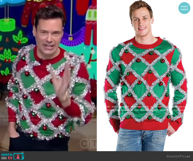 Tipsy Elves Tacky Tinsel Ugly Christmas Sweater