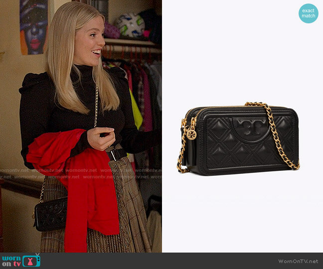 Tory Burch Fleming Double-Zip Mini Bag worn by Leighton Murray (Reneé Rapp) on The Sex Lives of College Girls