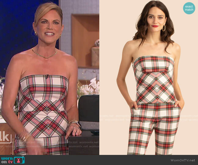 Trina Turk Vesper Top worn by Natalie Morales on The Talk