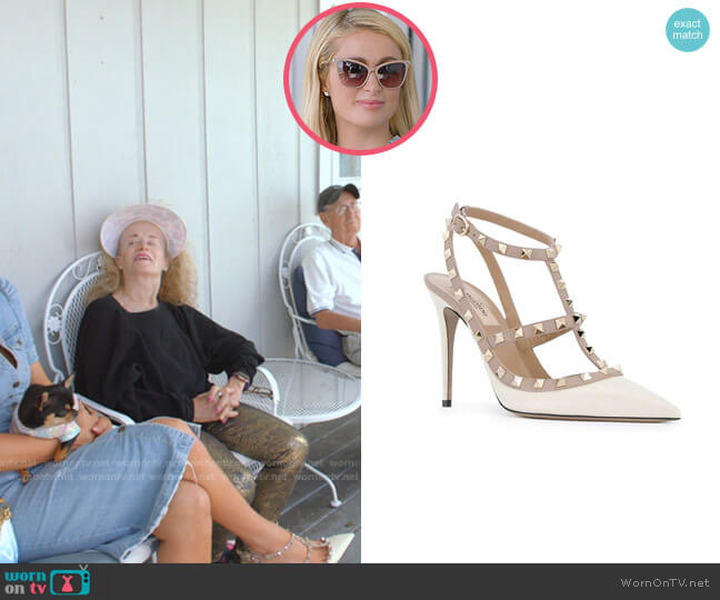 Valentino Rockstud pumps worn by Paris Hilton on Paris in Love