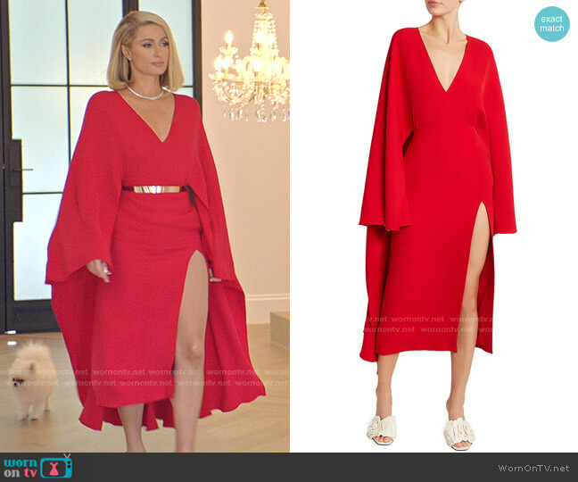Valentino Silk Cape Dress worn by Paris Hilton on Paris in Love