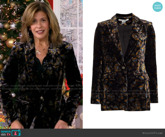 Veronica Beard Long and Lean Dickey Jacket worn by Hoda Kotb on Today