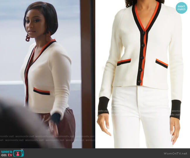 re/done 60s Slim Fit Cardigan worn by JoJo (Tetona Jackson) on Home Economics