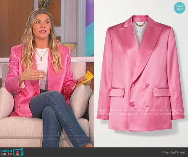 A.L.C. Riley Jacket worn by Amanda Kloots on The Talk
