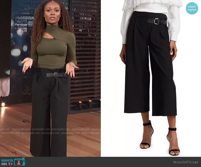 Alice + Olivia Adelina Pants worn by Zuri Hall on Access Hollywood