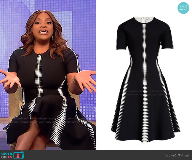 Alexander McQueen Spine Jacquard Sweater Dress