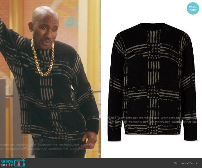 All Saints Union Crewneck Sweater worn by Gary Williams (Chris Redd) on Kenan