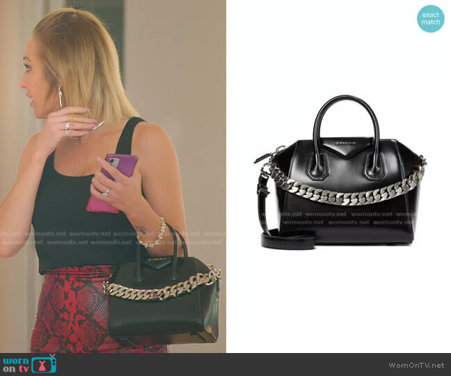 Givenchy Antigona Chain Small Leather Tote worn by Mary Fitzgerald on Selling Sunset