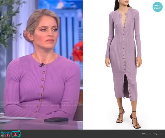 Derek Lam 10 Crosby Avianna Sweater Dress worn by Sara Haines on The View