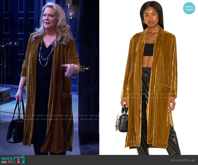 BB Dakota Just Vibes Duster worn by Anna DiMera (Leann Hunley) on Days of our Lives